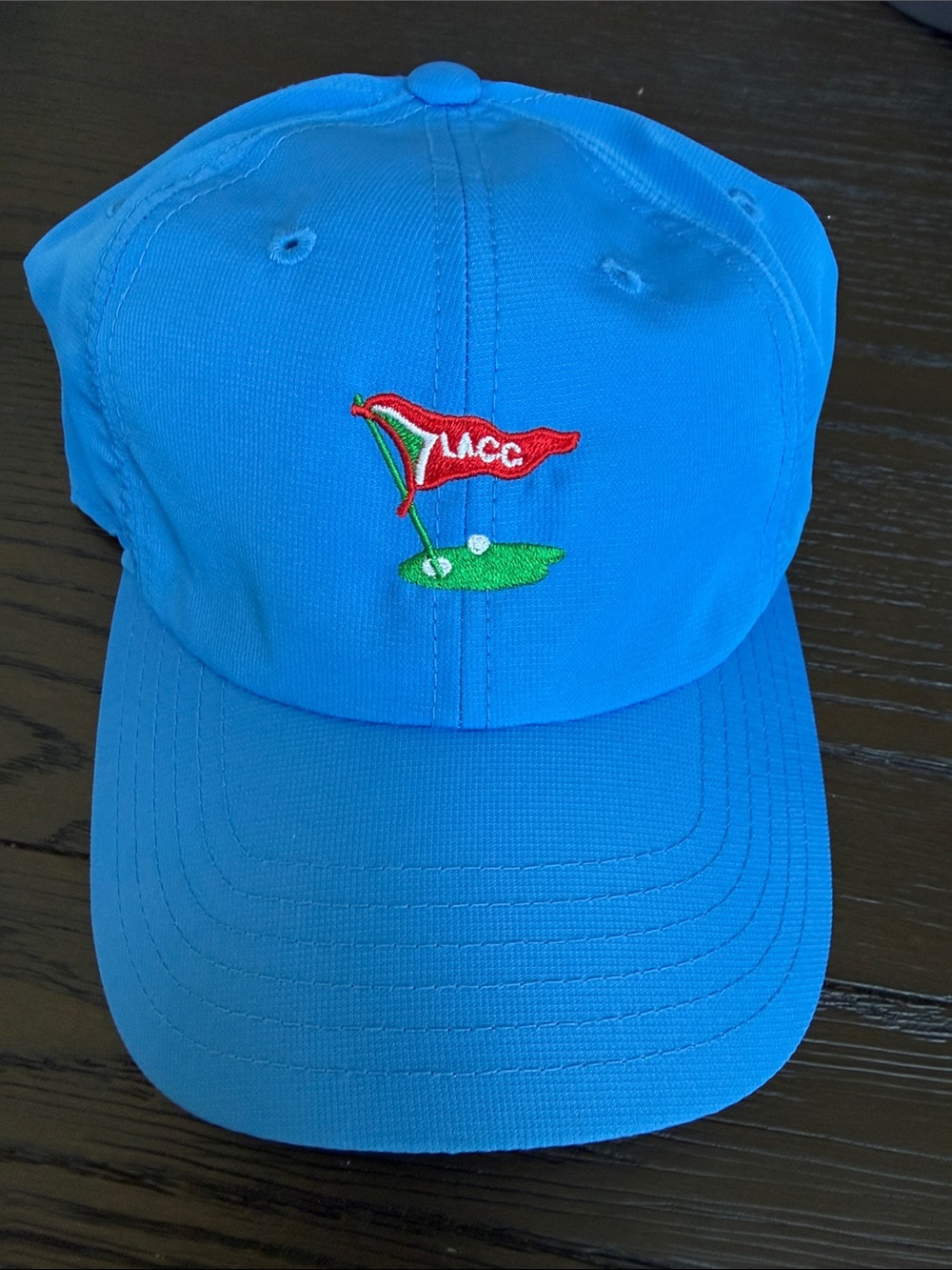American Needle Bright Blue Embroidered Flag Golf Hat